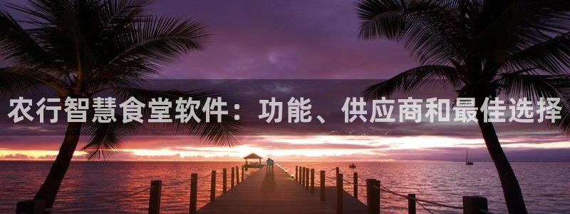 Z6尊龙老版：农行智慧食堂软件：功能、供应商和最佳选择